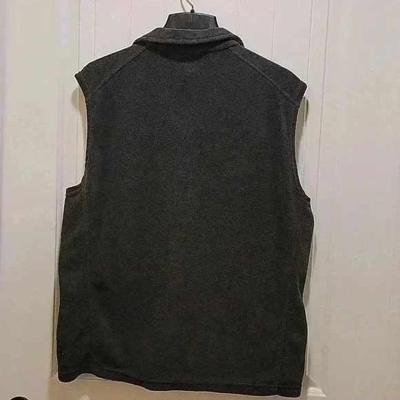 Columbia Grey Full Zip Fleece Vest Size Large - Picture 5 of 7